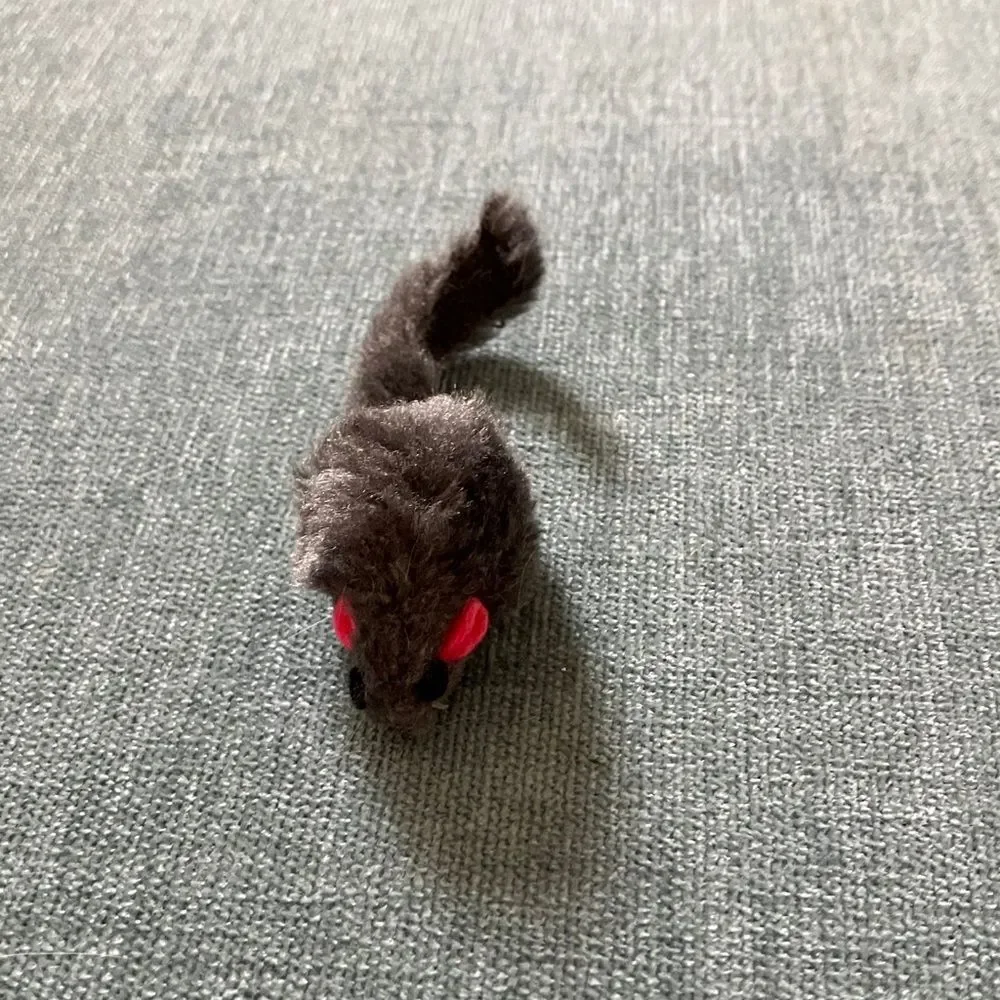 Gently Used Gray Cat Mouse Toy